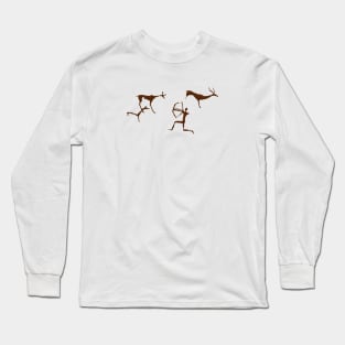 Real Cave Art - Neanderthal Art in Ice Age (Archaeology Paleontology Profession) Long Sleeve T-Shirt